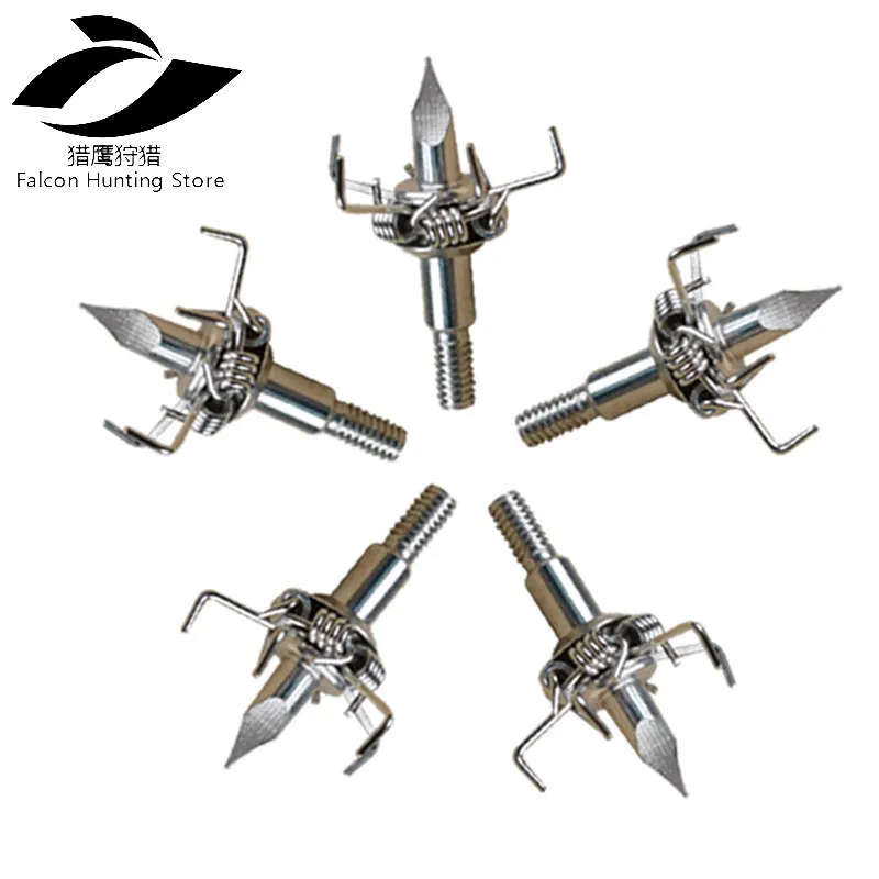 Блочного лука охота стрельба из аксессуар 12 шт. дзюдо Птица Охота Broadheads 100 зерен 4