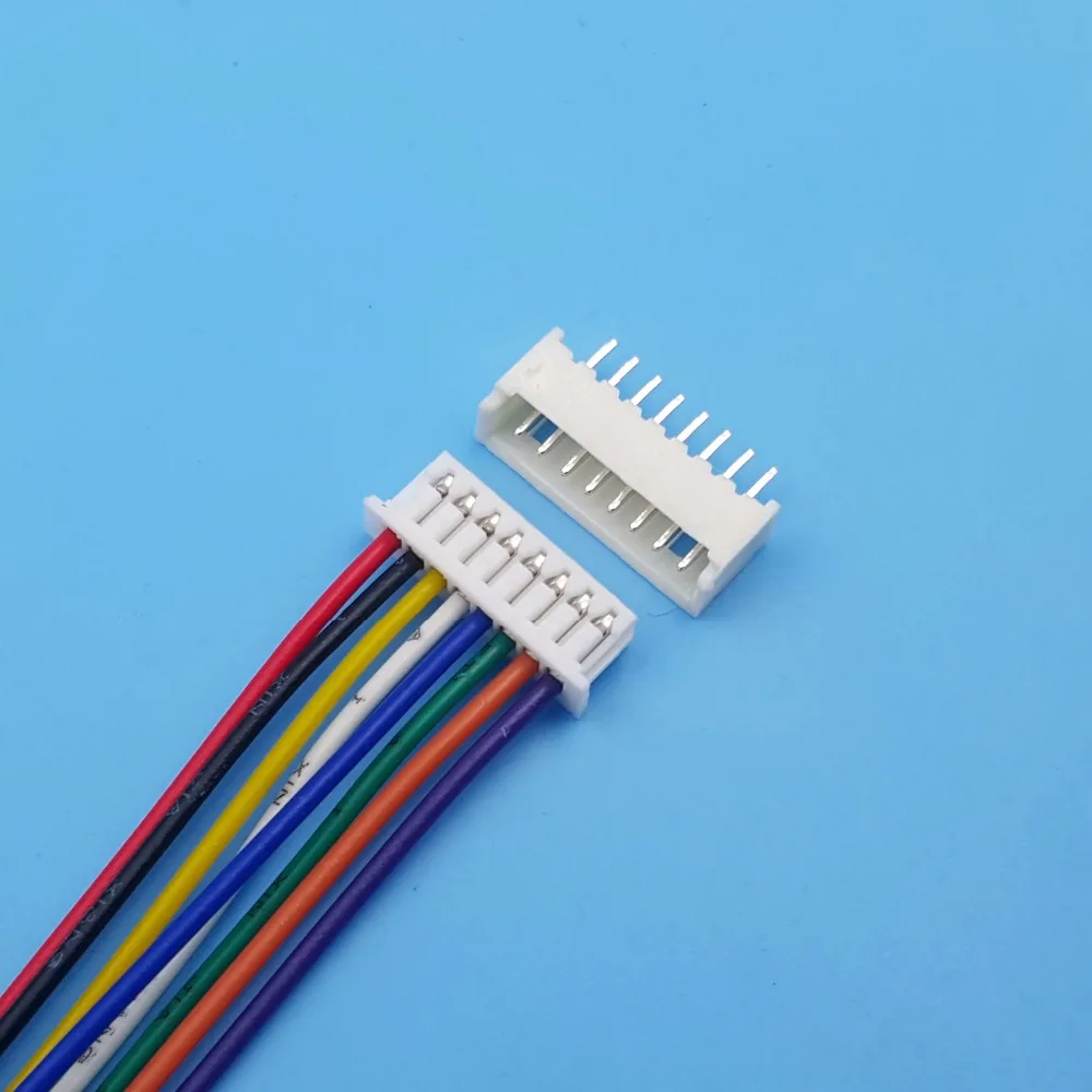 50 наборов 8Pin Одна Головка Micro JST шаг 1 25 мм 15 см 28AWG провод к разъему платы|single wire