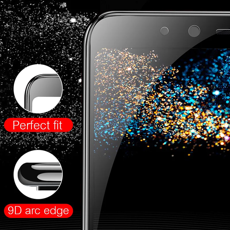 Защитный Стекло на samsung Galaxy A5 A3 A7 2017 закаленное Экран протектор 9D с округленными