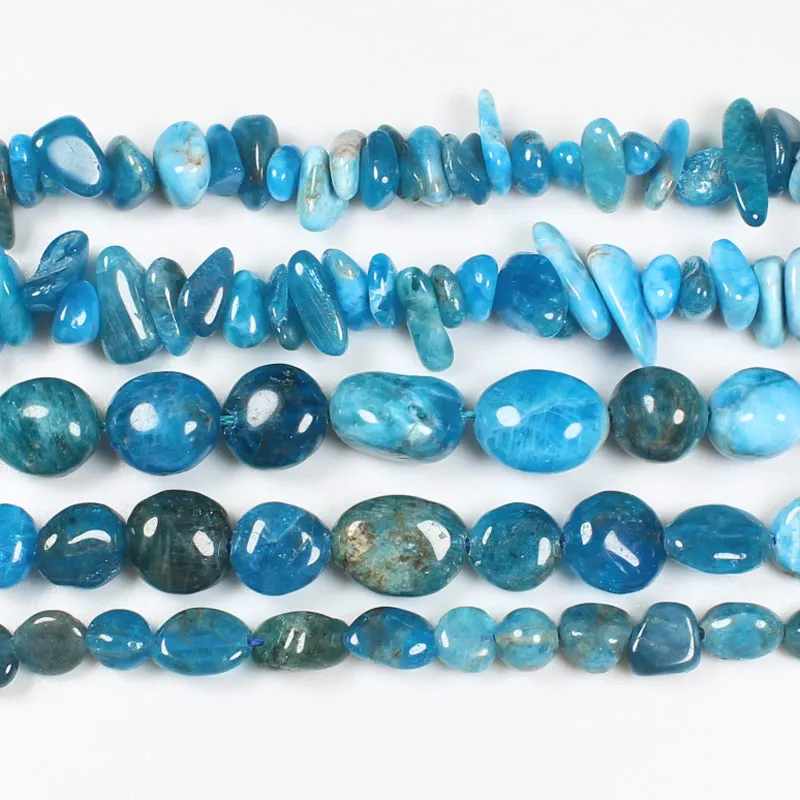 

2-11mm Natural Blue Apatite Inregular/freeform Beads 15inch ,Wholesale For DIY Jewellery Free Shipping !