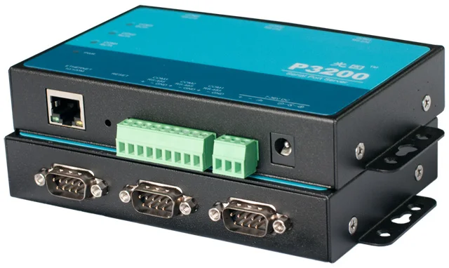 3 канала сервера серийный устройств + Modbus шлюз RS232/RS485 iCoupler изолированный к Ethernet