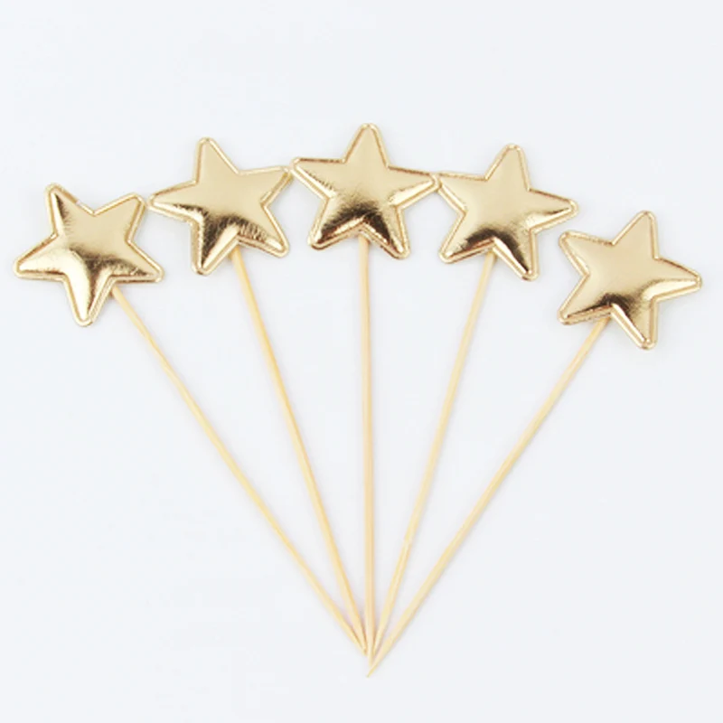 Блестящие праздничные поставки сердце 5 шт./компл. флаг для торта корона день