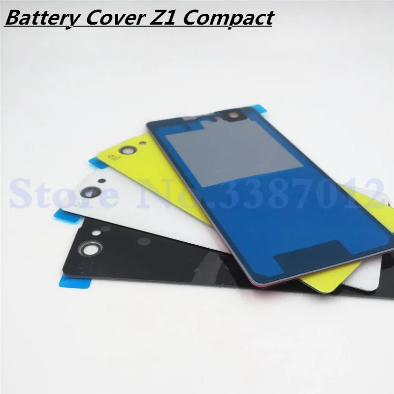 Новая задняя Стеклянная Крышка батарейного отсека для Sony Xperia Z1 Compact Mini D5503 M51W
