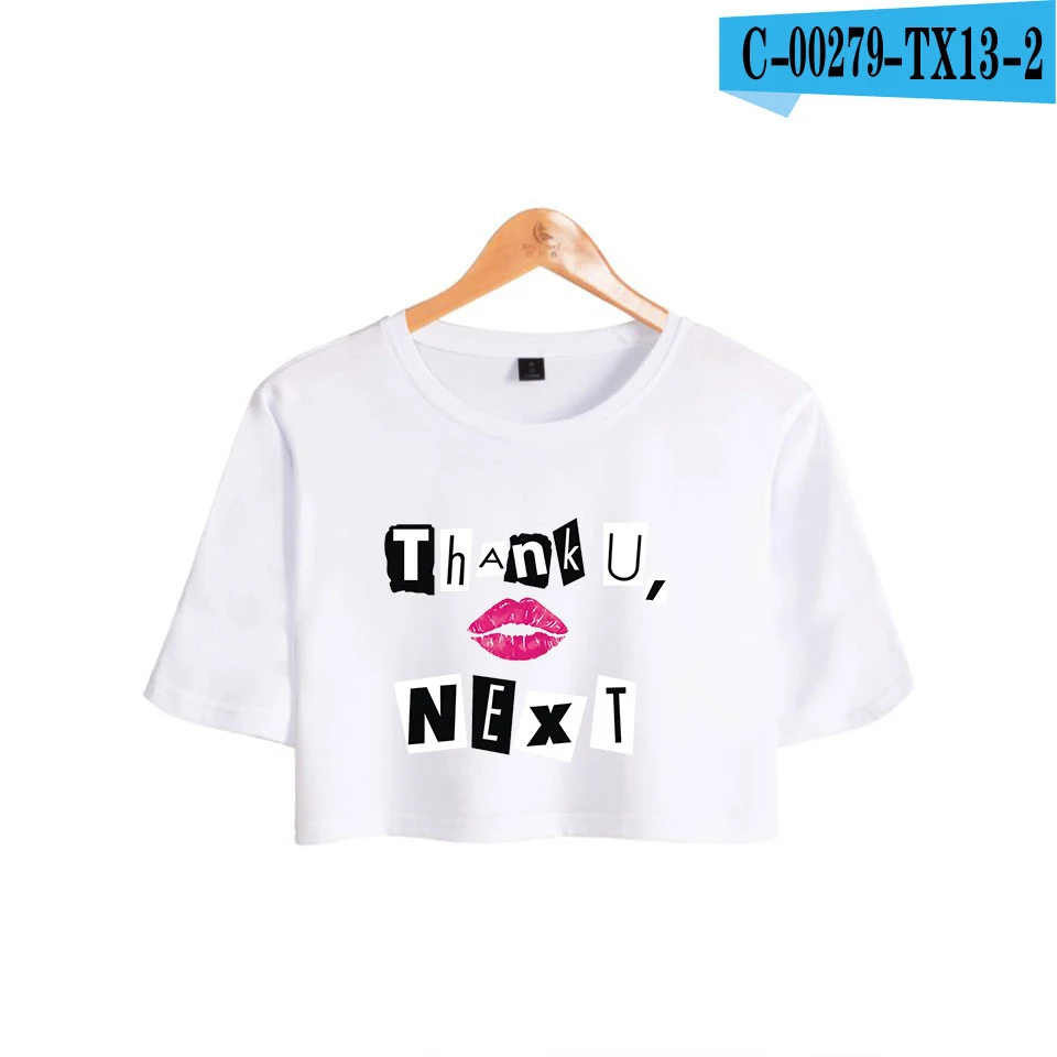 White Fadun TOMMY Ариана Гранде топы культур принт летние шорты футболка Для женщин сексуальная одежда Лидер продаж Повседневное Harajuku больших размеров XXL - Цвет: White