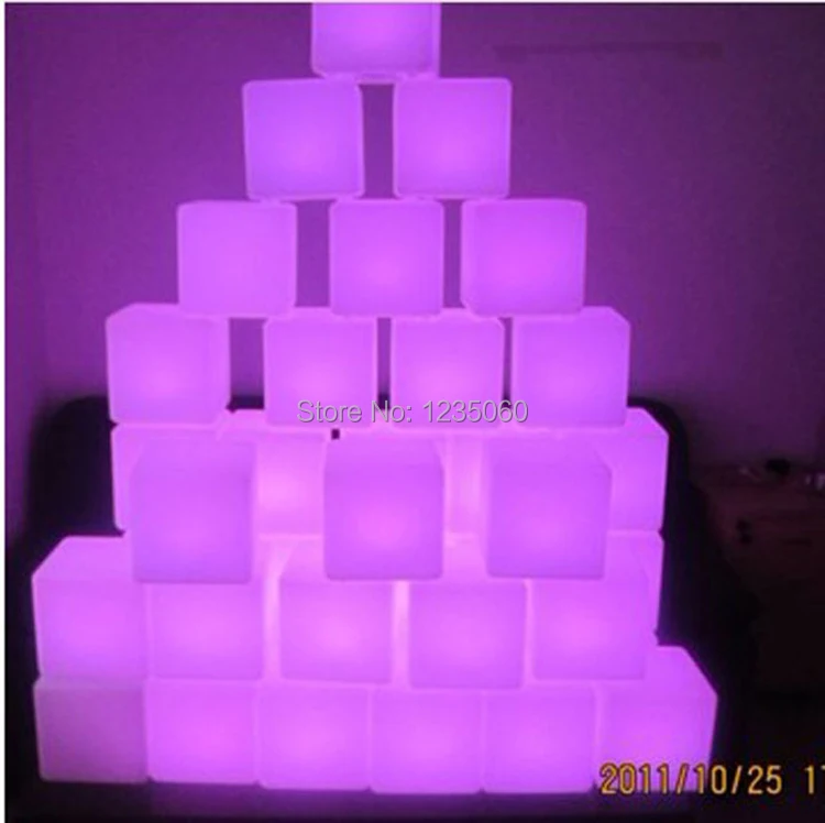 Новогоднее украшение для свадьбы Перезаряжаемые светодиодный куб RGB