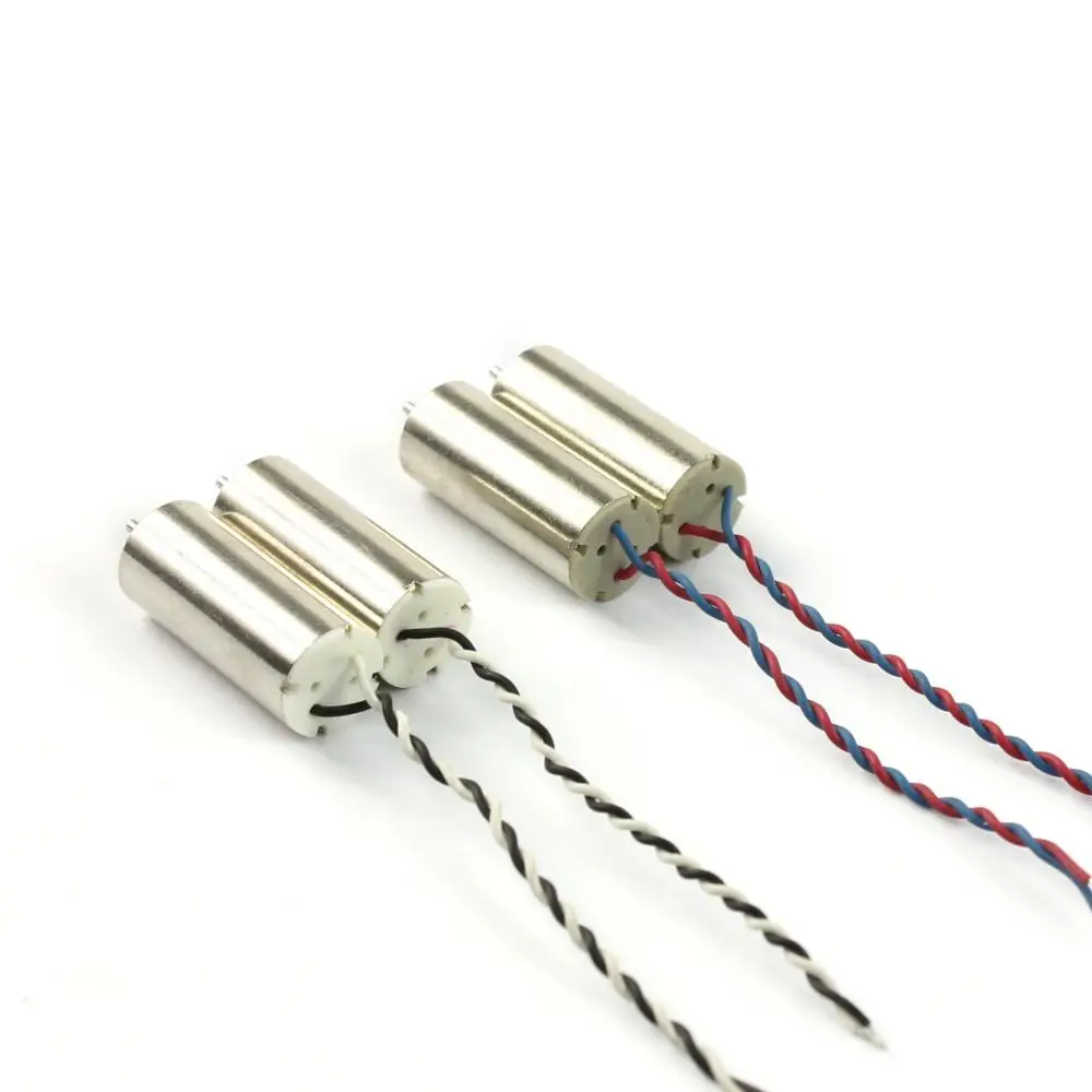 2pairs F19033-A/B 3,7 V 8520 8,5x20mm мини безсердечный двигатель щетки CW CCW Для DIY крошечные QX90 QX95 LT105 микро Крытый FPV гоночный Квадрокоптер - Цвет: 2pairs