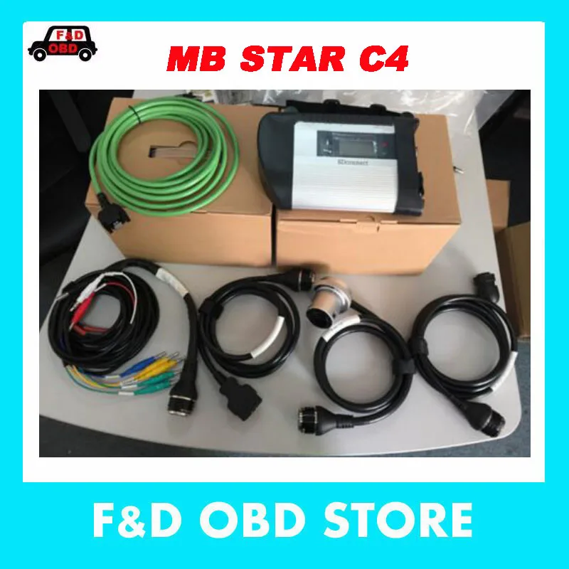 mb star c4 Новинка, OEM mb star c3, высокое качество, MB Диагностический мультиплексор, тестер MB Star C3 без программного обеспечения для диагностического инструмента Mercede - Цвет: mb star c4