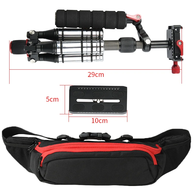 2017 New Handheld Carbon Fiber Adjustable Video Stabilizer System with Quick-Release Plate for DSLR Cameras &amp Camcorders | Электроника