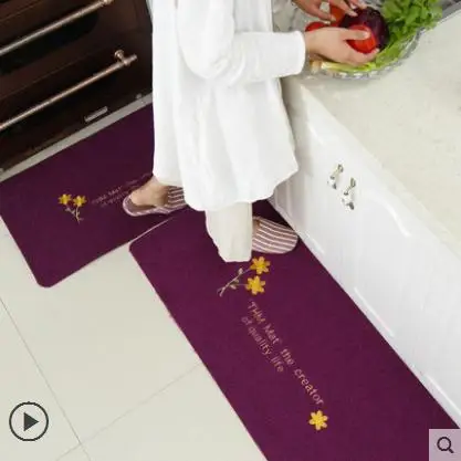 2 шт. простой кухонный коврик домашний декор входная дверь противоскользящий