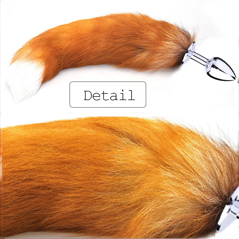 Metal Charming Fox Tail Anal Plug Alternative Fun Big Dog Butt Sex Toys for Woman Man Cospaly |