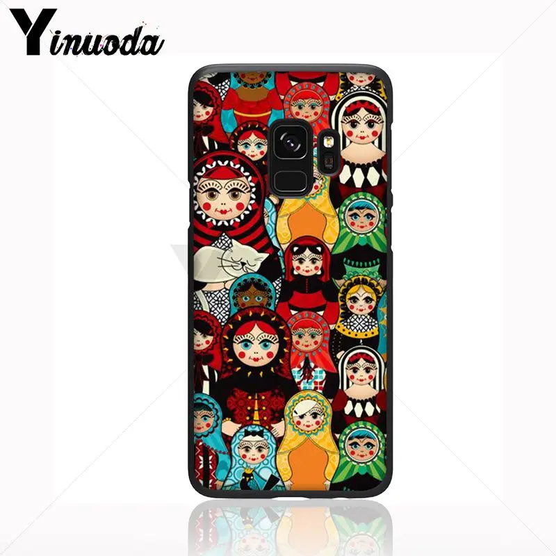 Yinuoda милый русский рисунок куклы матрешка мягкий чехол для телефона Samsung Galaxy s9 s8