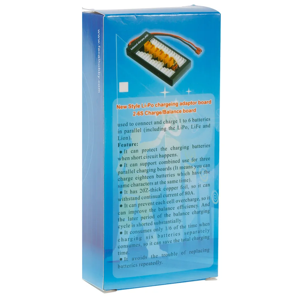 Плата-адаптер для зарядки LiPo 2-6S параллельная зарядная плата XT60 вилка