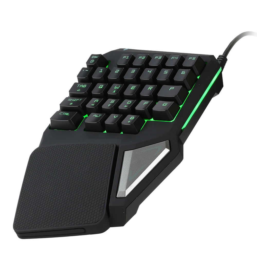 Delux T9 Pro профессиональная Одноручная USB Проводная игровая клавиатура Keybiard Esport с 29