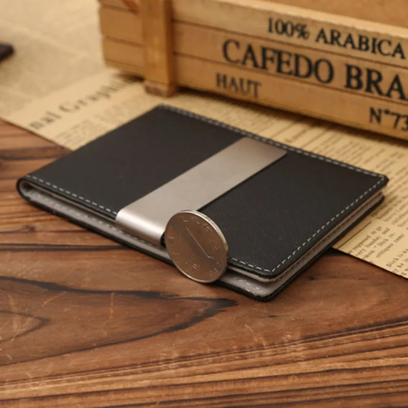 Мужской кошелек высокого качества кредитный рандомный зажим для денег черные