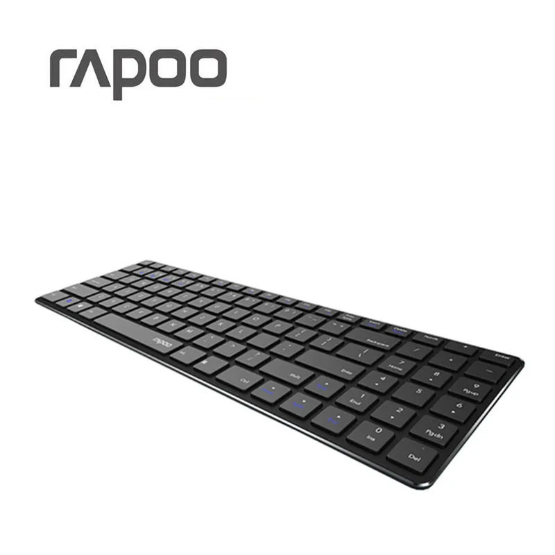 Новинка Rapoo E9300 Bluetooth/2,4G мульти-медиа 5,6 мм ультра-тонкая беспроводная клавиатура для ноутбуков и настольных компьютеров ПК с 3 устройствами подключения