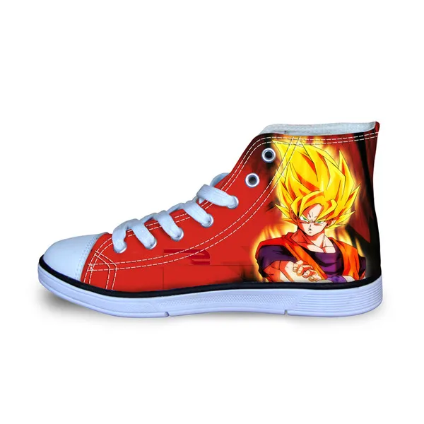 Thikin Dragon Z Ball мужские высокие парусиновые туфли крутой Жемчуг дракона Супер Синий персонаж сын Goku vegeta мужские кроссовки с вулканизированной подошвой - Цвет: 5828AK