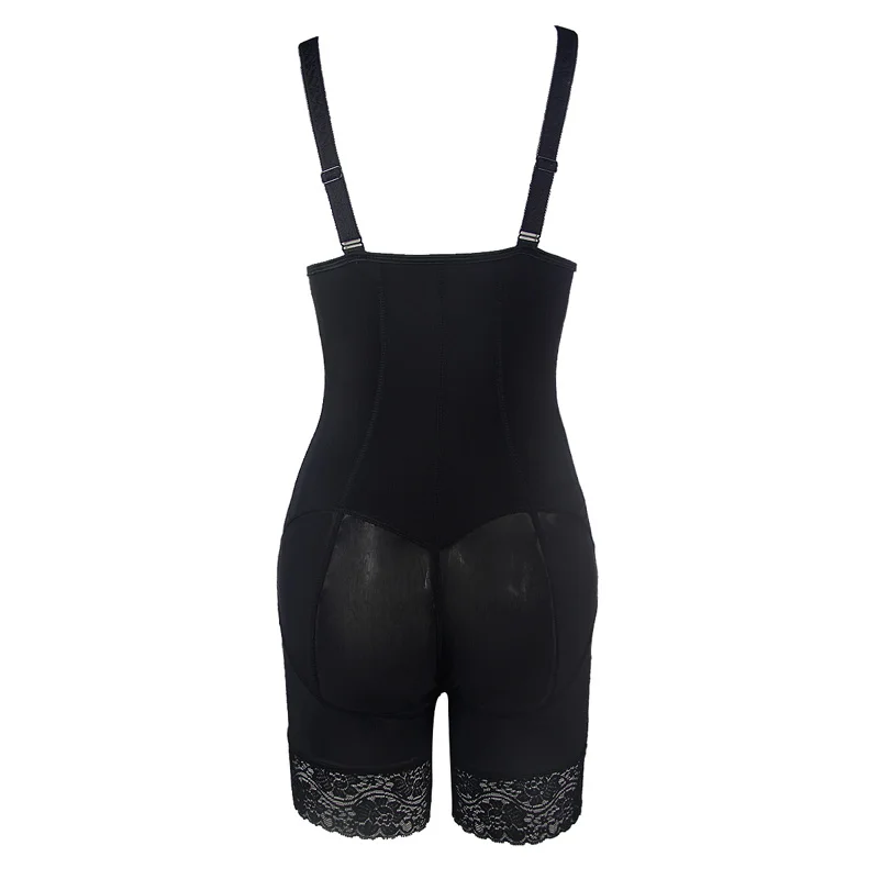 Черный сексуальный кружевной корсет на молнии для девочек Женский с контролем