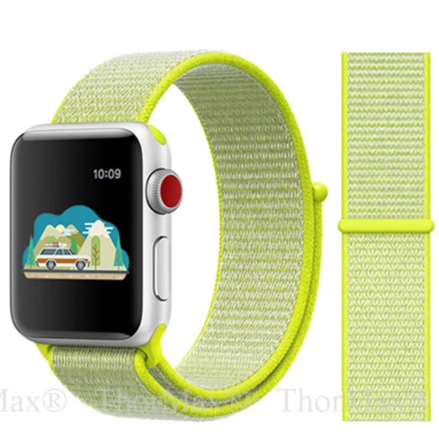 4-Flash Light Для наручных часов Apple Watch, версии мягкий нейлон 40 мм 44 мм для наручных часов iWatch, сменный ремешок спортивный петля для наручных часов Apple Watch 4 серии 3/2/1 38 мм 42 мм ремешок - Цвет ремешка: 4-Flash Light