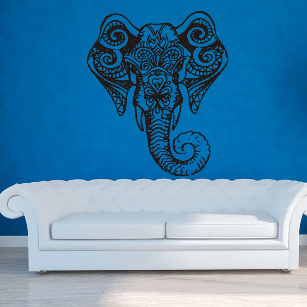 Индивидуальные индийские резные декоративные виниловые наклейки на стену с