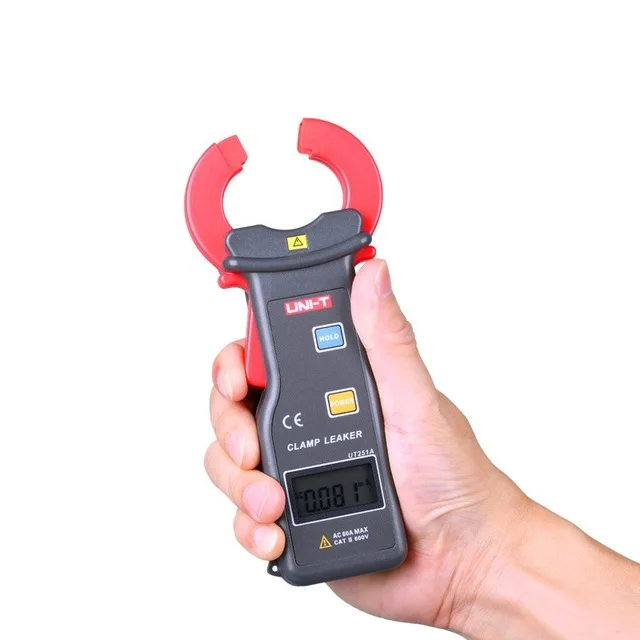 UNI T 2018 UT251A Высокая чувствительность ток утечки токовые клещи Авто Диапазон