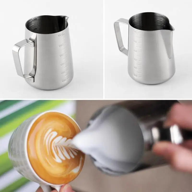 350 мл 600 Нержавеющая сталь вспенивания молока кувшин Barista Craft Кофе латте вспенивания молока кувшин