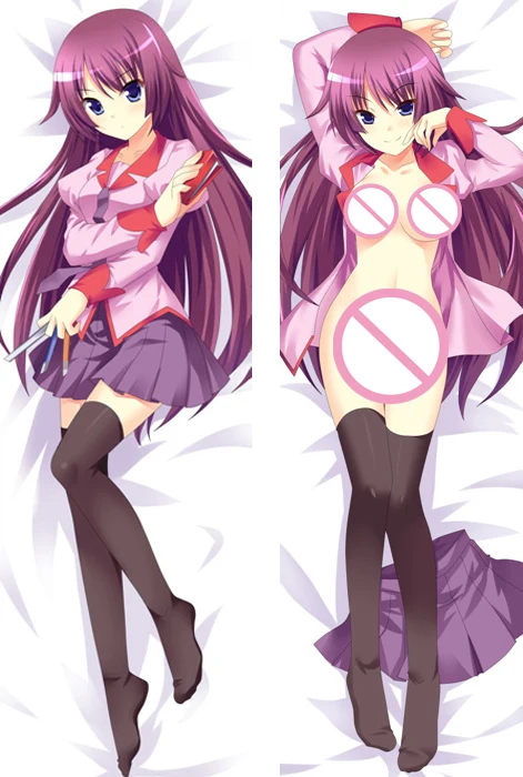 Японская Аниме Bakemonogatari персонажи сексуальная девушка Senjougahara Hitagi otaku Dakimakura