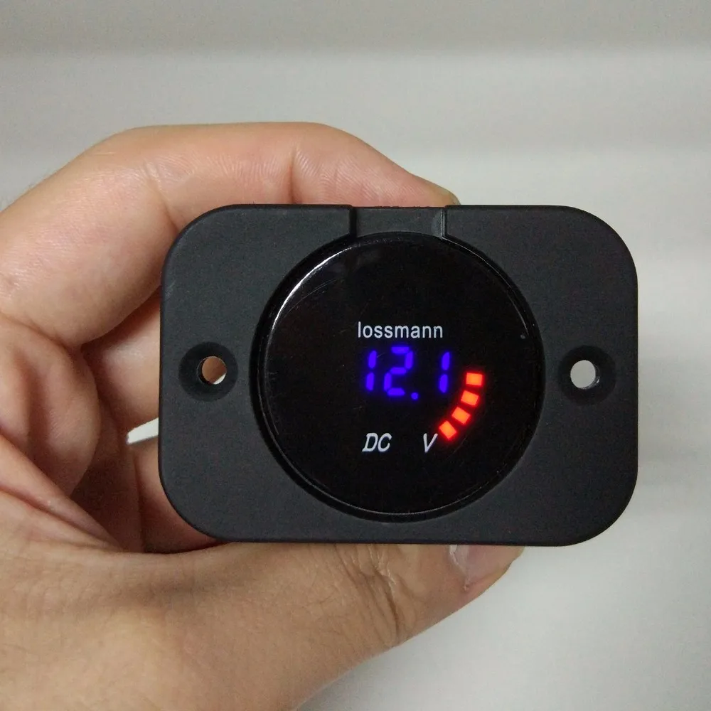 DIY модуль 1 отверстие Панель Мощность адаптер 5В 2.1A USB Зарядное устройство, гнезда прикуривателя, вольтметр Для автомобилей Грузовик Мотоцикл Лодка ATV