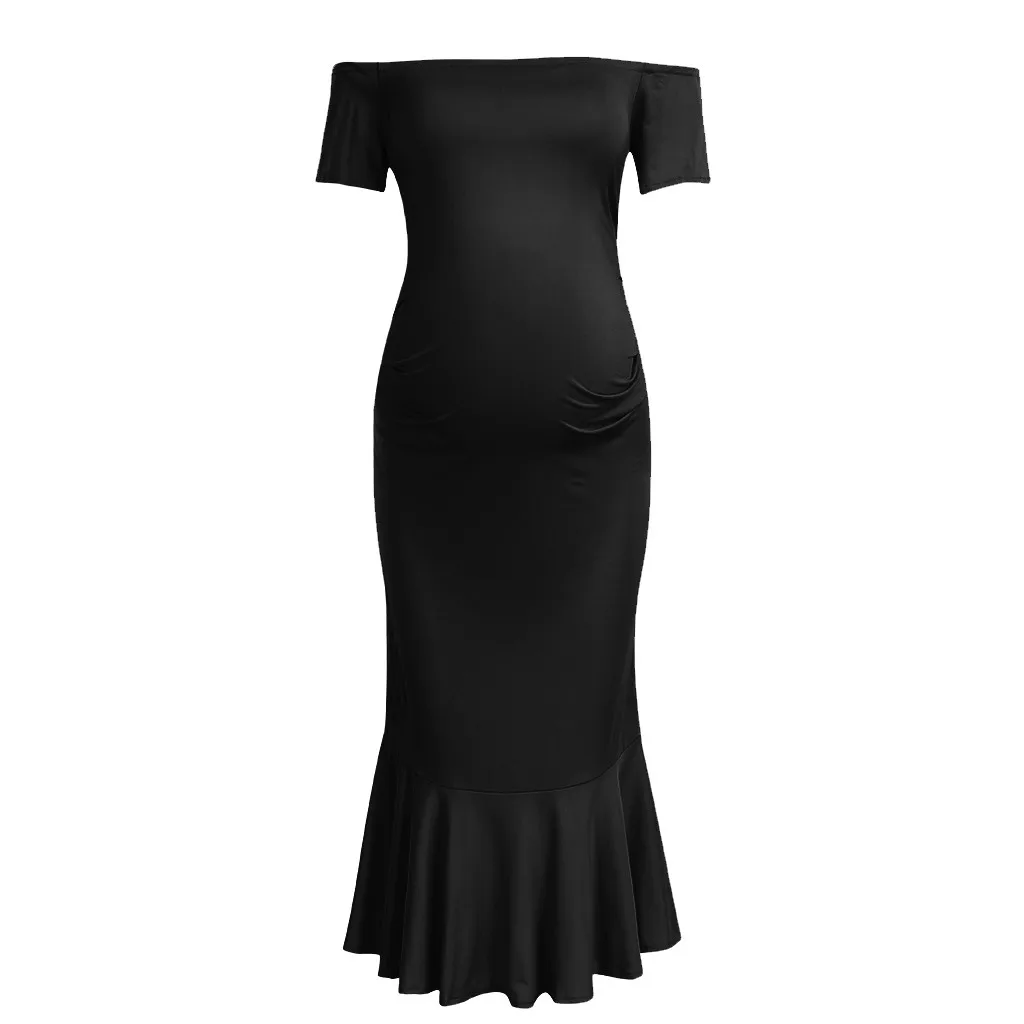 Платье для беременных женское летнее с коротким рукавом и оборками|Платья| |