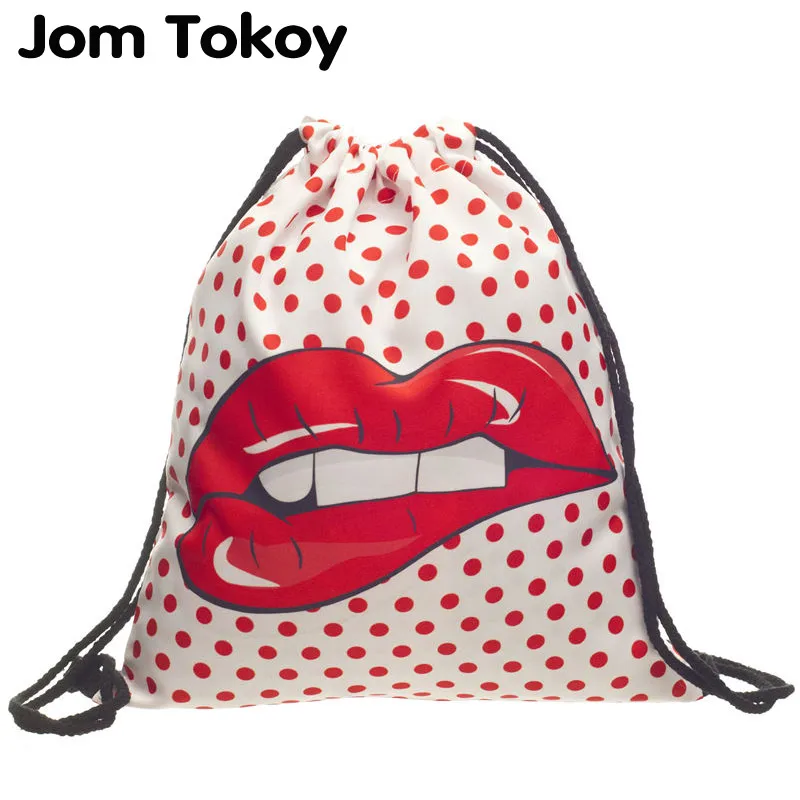 Женский рюкзак на шнурке с 3D-принтом Классический школьный ранец знаменитого