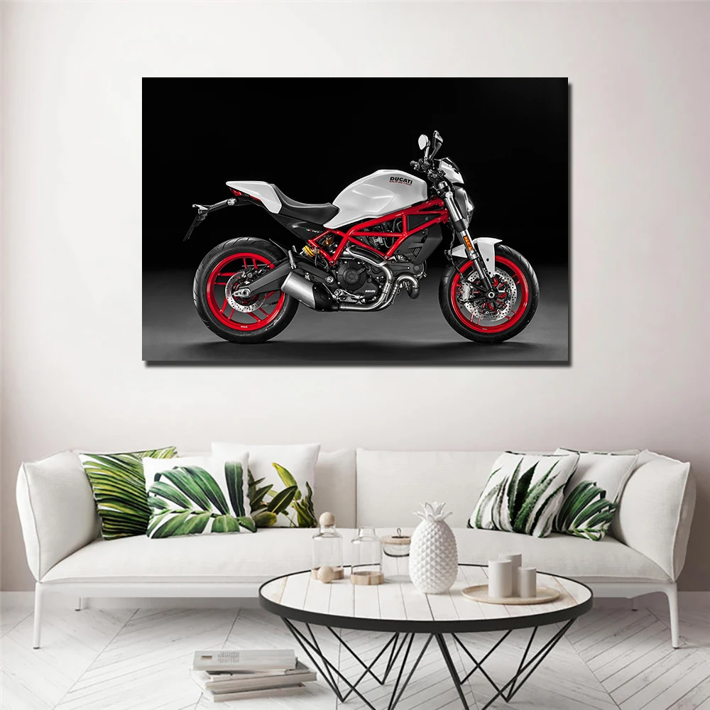 Ducati Monster Постер для мотоцикла холст ткань принт картина домашнего декора