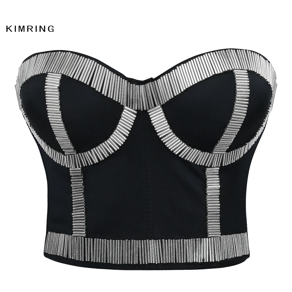 Женский корсет kimbing металлический в рок стиле|corset bra|corset xsnightclub shoes |