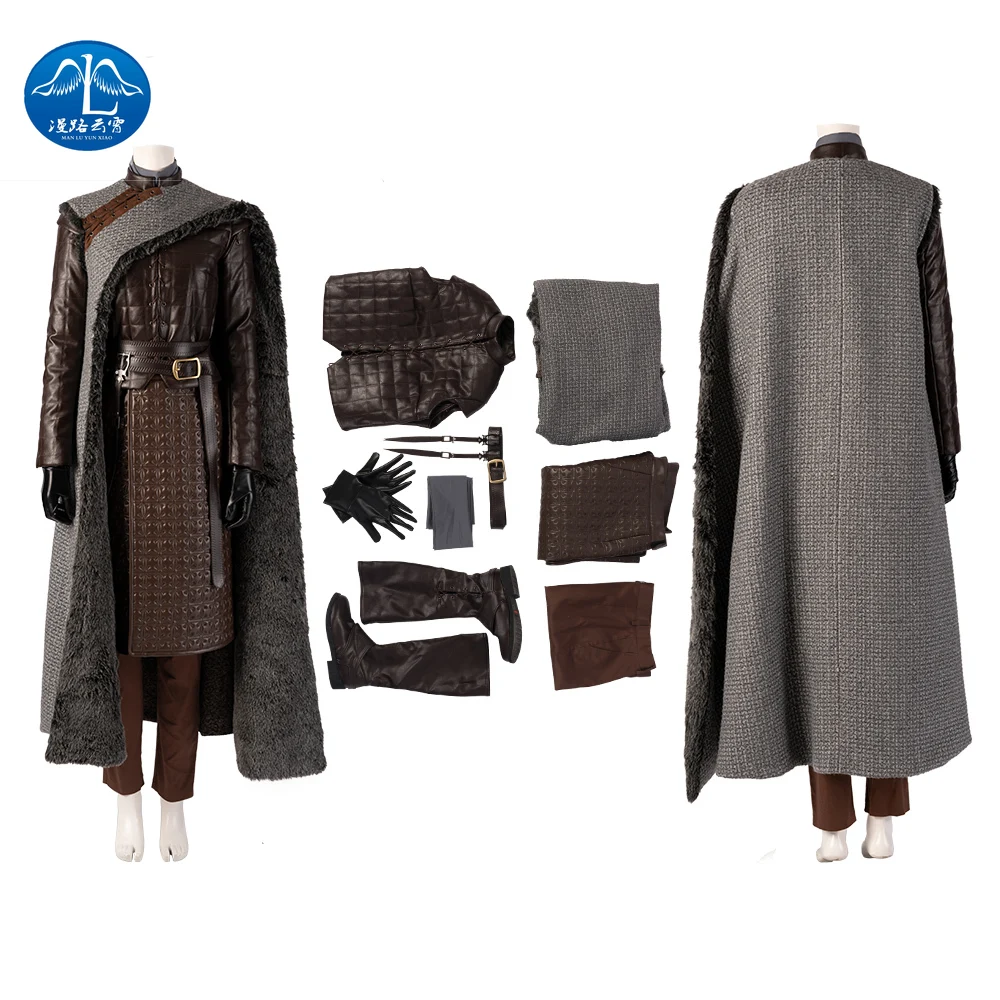 Manluyunxiao, костюм из Игры престолов, Melisandre Arya Stark, костюм для косплея, для взрослых, на Хэллоуин, Рождество, искусственная кожа, для женщин
