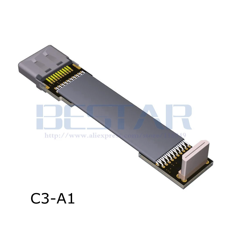 C3-A FPV Mini HDMI вниз угловой к 2 0 Тип A вверх колено мужской женский 20pin 4K 60 Гц HD плоский