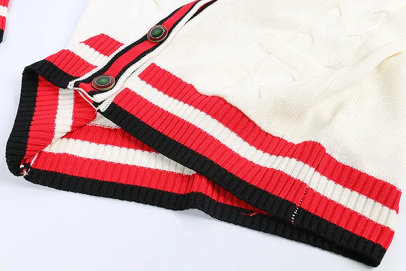 GRUIICEEN V-neck women knitting cardigans 2018 spring single breasted brand new high end loose cardigan jacket coat |