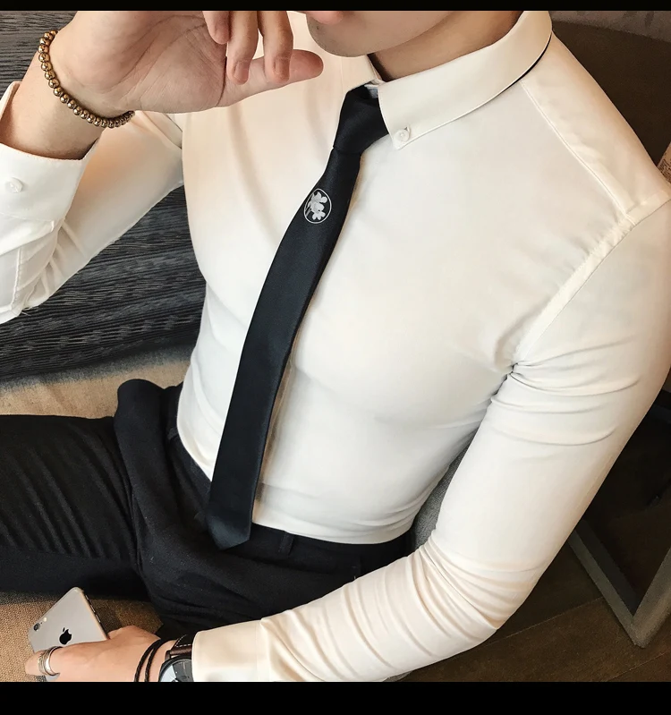 

2019 New Men's Fashion Boutique British Wind Tie Western Accessories Men's High-end Printing Business Casual Tie Male