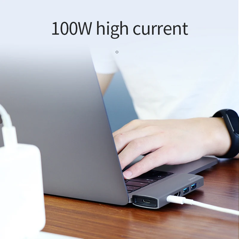 Хагет Ибис USB C концентратор USB C к HDMI RJ45 Thunderbolt 3 адаптер тип-c USB 3,0 концентратор SD/TF кардридер PD конвертер для MacBook Pro