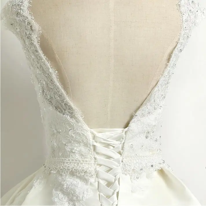 BANVASAC 2017 новые элегантные свадебные платья с вышивкой и круглым вырезом без