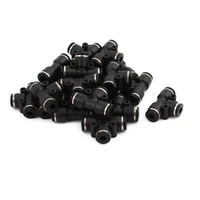 20pcs t type a107 pneumatic air 3 way quick fittings connector 5mm tube hose