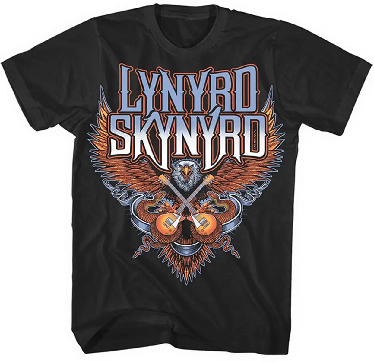 Lynyrd Skynyrd 'Скрещенные гитар &quotФутболка-new &amp официальный | Мужская одежда