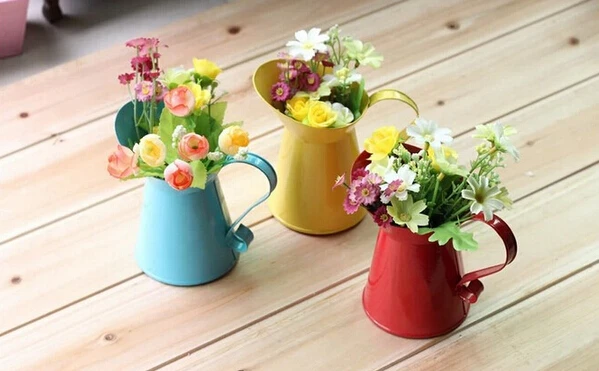 Металл ваза для цветов украшения дома настольная цветочные горшки кованые