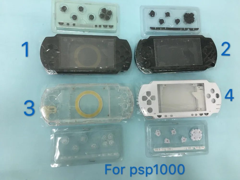 Replacement Full Housing Cover Shell Case with Buttons Set for PSP1000 PSP 1000 Game Console With LOGO | Электроника