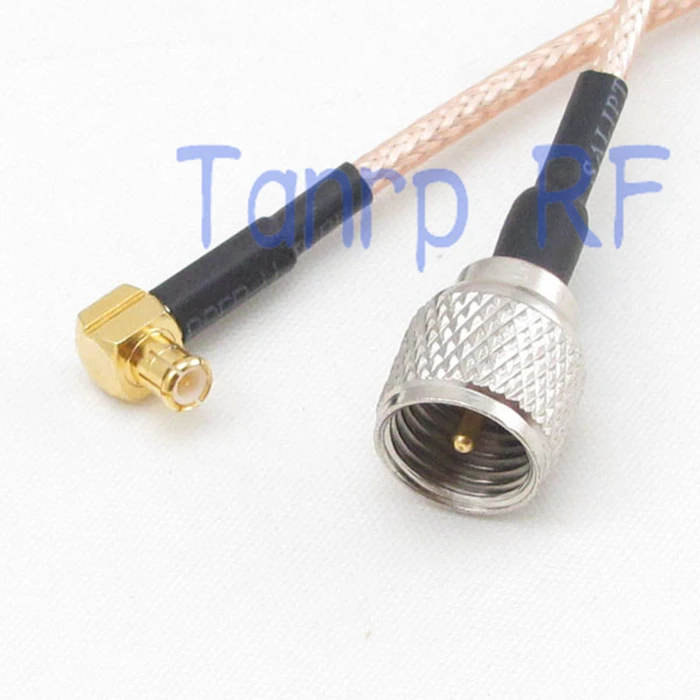 

10pcs 6in mini UHF male plug to MCX male right anle RF adapter connector 15CM Pigtail coaxial jumper cable RG316 extension cord