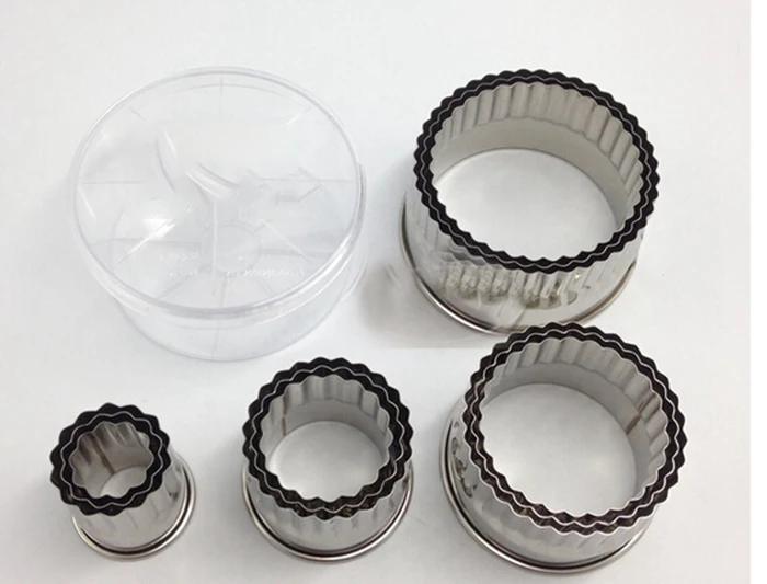 12 шт. Набор круглых зубных пельменей из нержавеющей стали режущие формы для торта