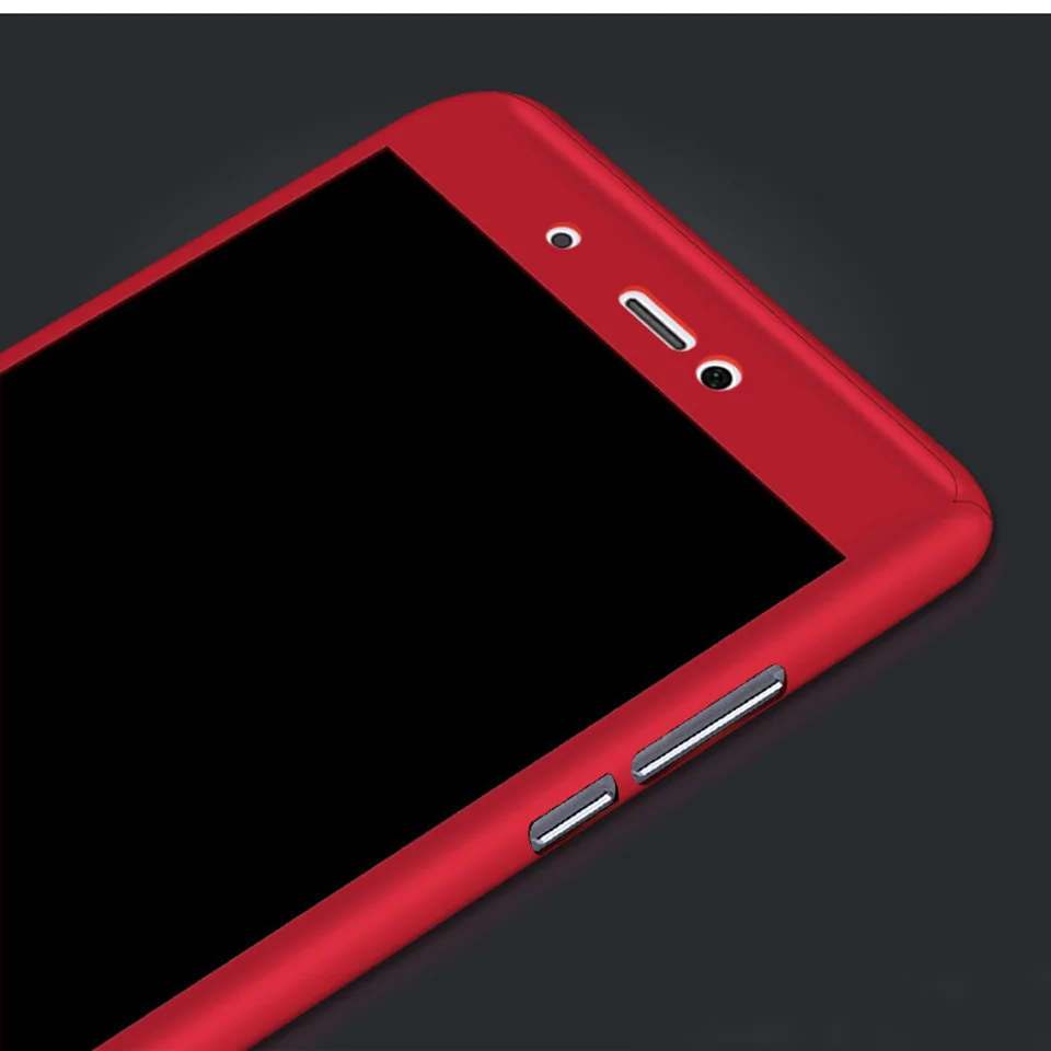 360 Degree Front + Back 9H Tempered Glass Case For XiaoMi RedMi Note 4X 3 3s 4 4A 5A 5X 5 Plus 6 A1 Cover Plastic On Phone Cases |