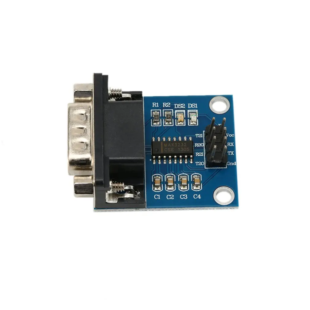 MAX3232 RS232 к TTL Модуль конвертера последовательного порта DB9 разъем MAX232 Diy Kit