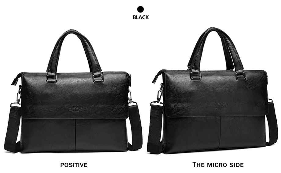 JEEP BULUO, мужской портфель, модные сумки для мужчин, Sacoche Homme Marque, мужская кожаная сумка для документов А4, ts 1", для ноутбука, 6015