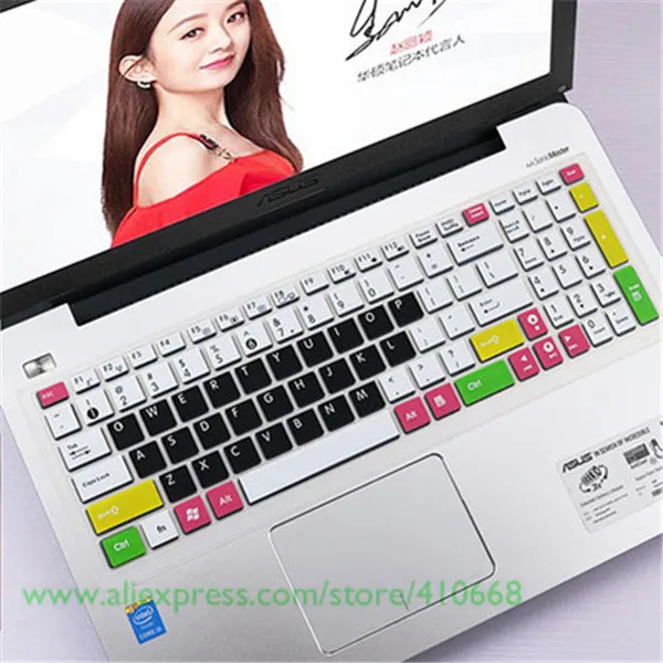 Силиконовый защитный чехол для клавиатуры ноутбука Asus Y581L A550 A550VB X501A X552M VX50IU FH5900V