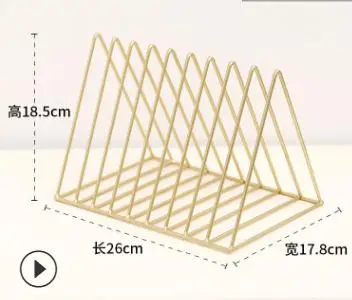 golden big size Новинка, скандинавский стиль, металлическая настенная полка, скандинавский стиль, подставка для книг, полка для комнаты, украшение для стен, скандинавский органайзер, держатели для хранения - Цвет: golden big size