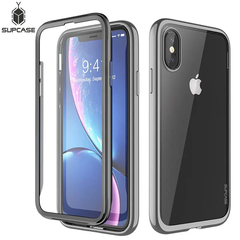 SUPCASE для iPhone X Xs чехол UB электро полноразмерный прозрачный покрытием блеск тонкий