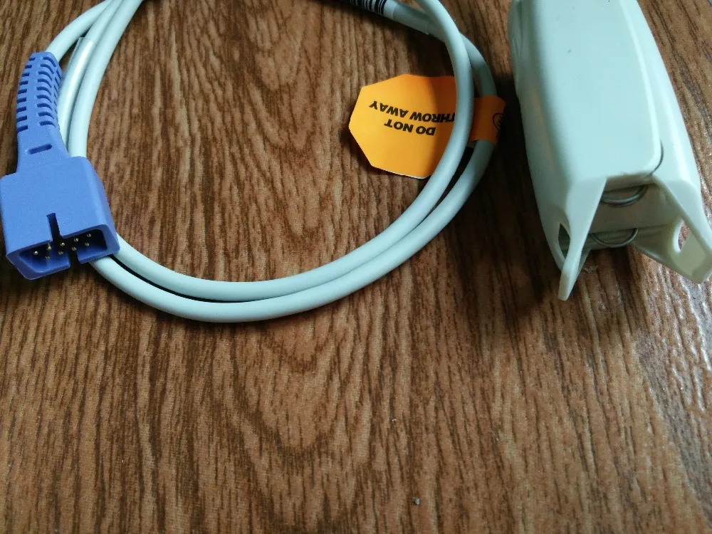 5 шт./лот Товары Совместимость для Nellcor DB9 Pin с 0ximax Tech взрослых FingerClip Spo2 датчик Spo2 зонд TPU 1 м